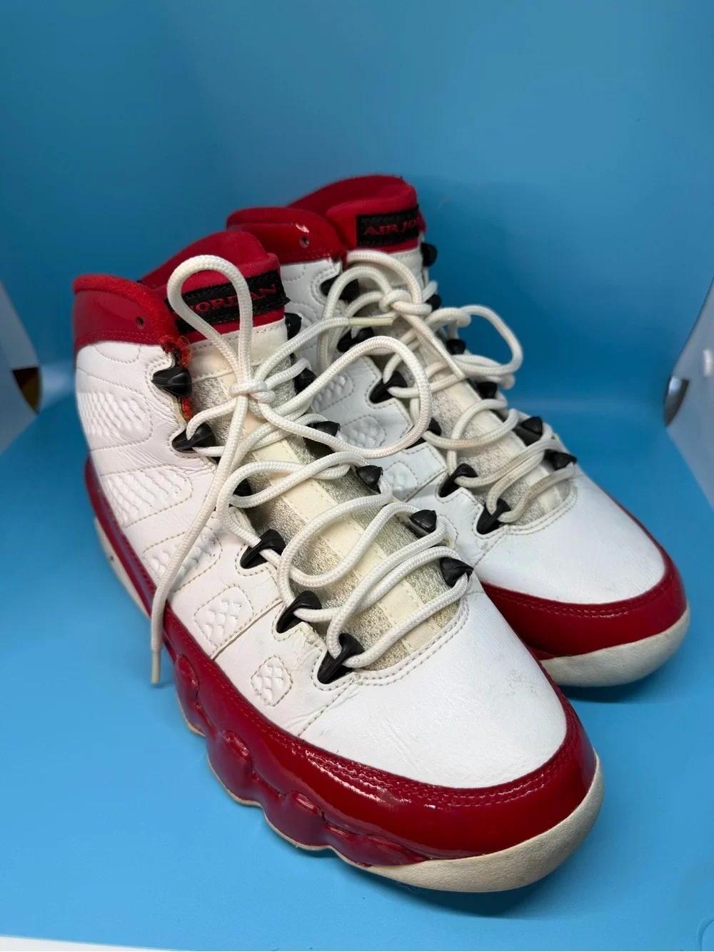 Jordan Kids Basketball Sneakers in White and Red
